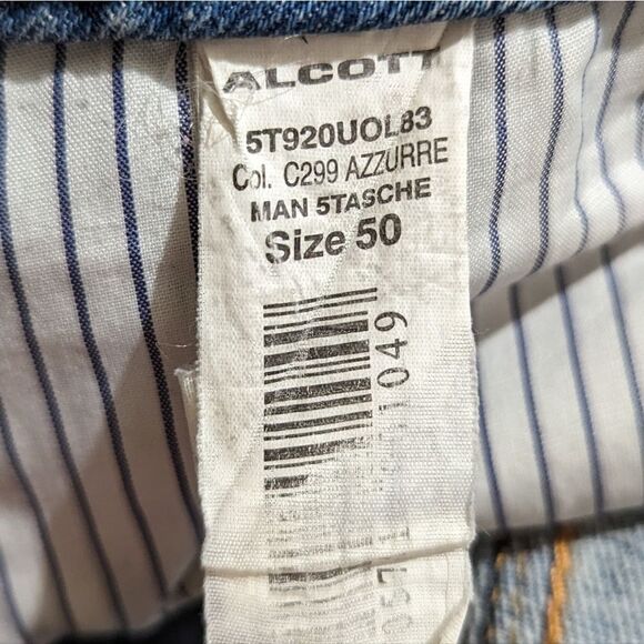 Alcott Supreme Denim 5 Tasche Distressed Men's Jeans Size 50 EU 34 US - Picture 8 of 9